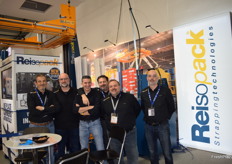 Stand de Reisopack, empresa líder en maquinaria de flejado de pallets y cantoneras.